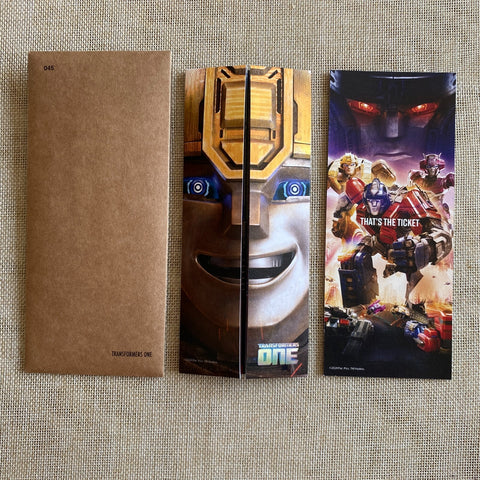 TRANSFORMER ONE [That's The Ticket] Official Set / Movie Photo Ticket Limited /