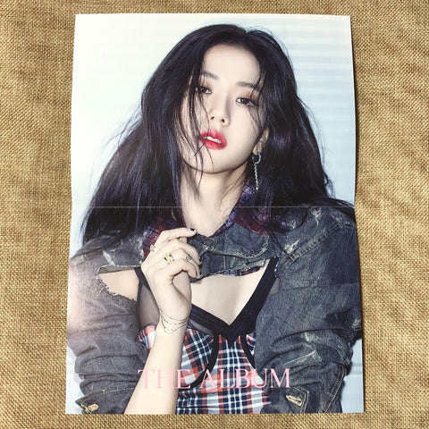 BLACKPINK JISOO [THE ALBUM] Official Folded Poster, 1st Full Album / New / Gift