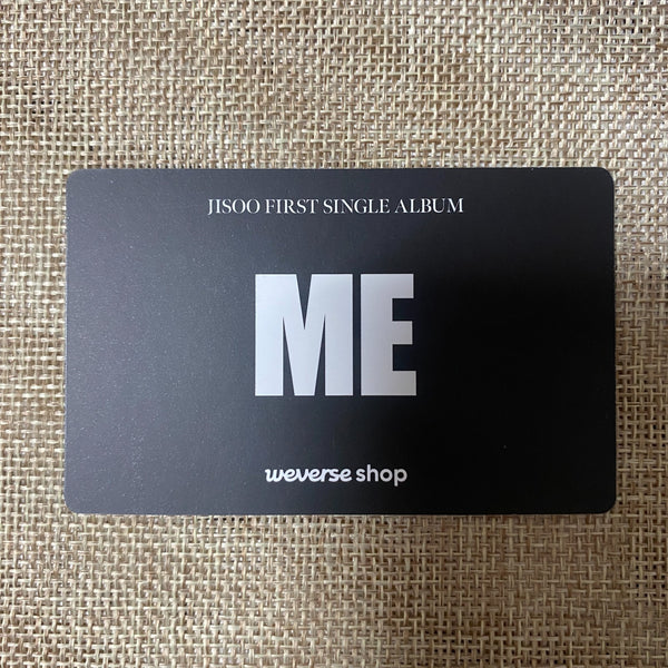 BLACKPINK JISOO [ME Flower] Official Photocard, Weverse POB 1st Single / Gift