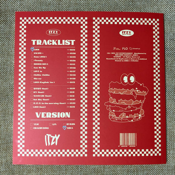 ITZY YUNA [CRAZY IN LOVE] Official Photobook + Poster +Sticker Set / New / Gift