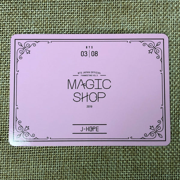 BTS J-HOPE 3/8 [MAGIC SHOP Fan Meeting Japan] Official Mini Photocard / Gift