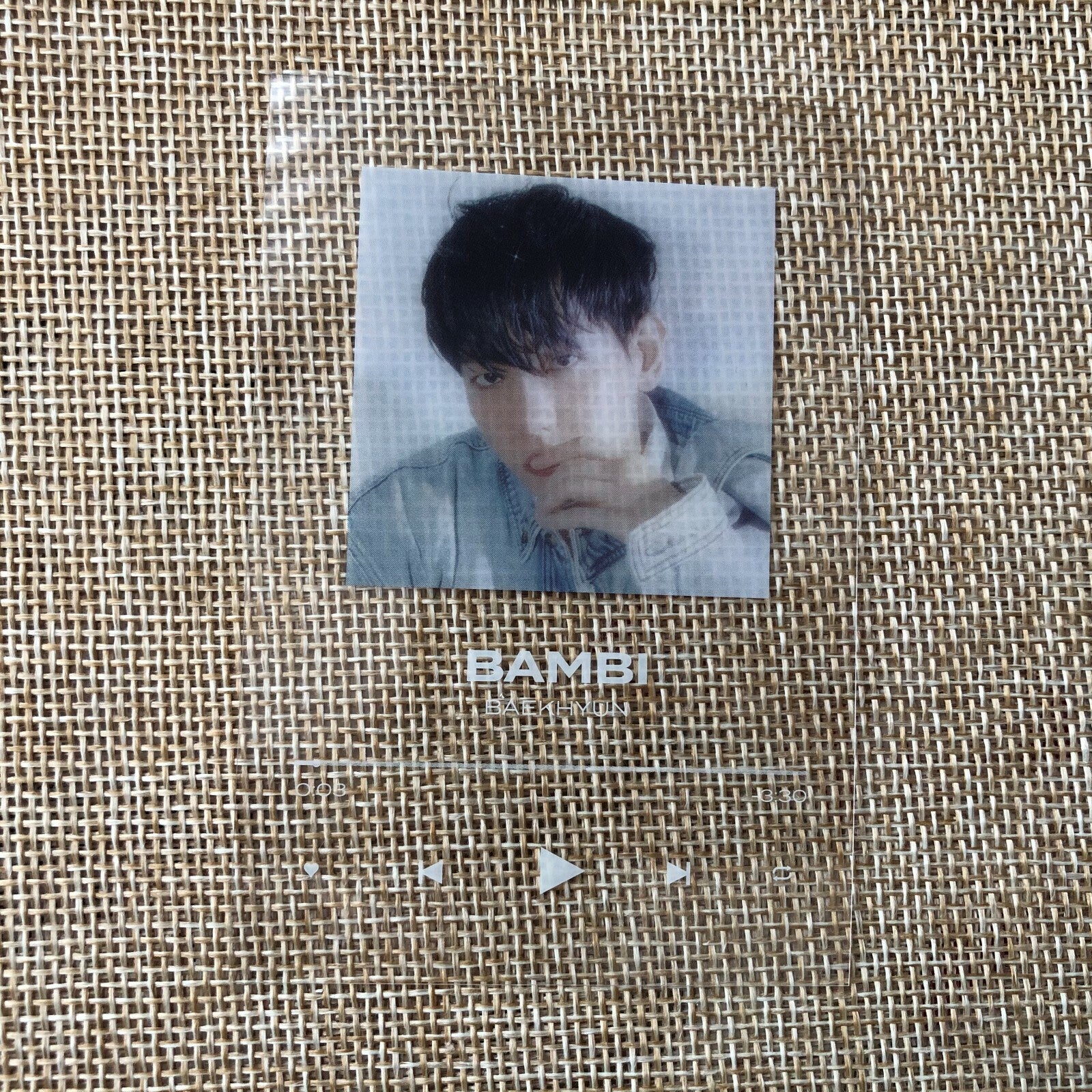 EXO BAEKHYUN #2 [BAMBI] Official Clear Card Photocard, 3rd Mini Album / Gift