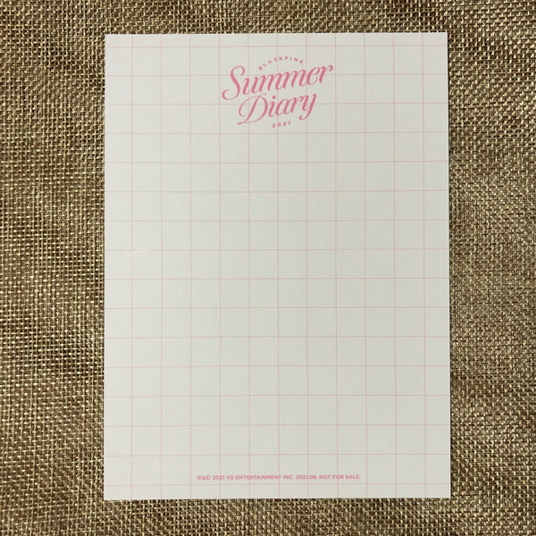 BLACKPINK UNIT #2 [ 2021 SUMMER DIARY ] Official Postcard Photocard / New / Gift