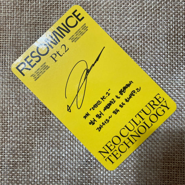 NCT 2020 JUNGWOO [Resonance Pt.2 Departure Kihno] Official Photocard / Gift