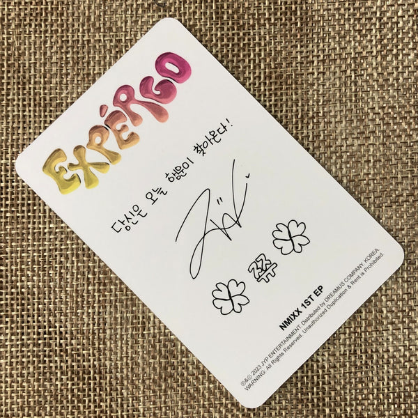 NMIXX JIWOO [ EXPERGO ] Official Photocard, 1st EP B Ver / New / Gift