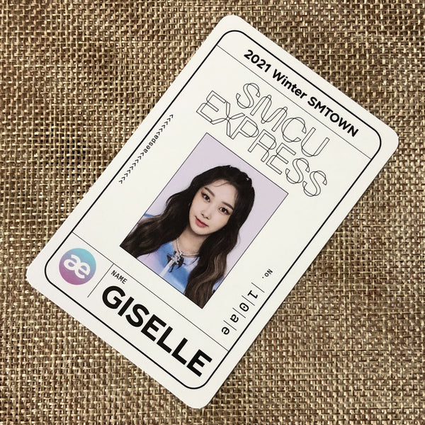 AESPA GISELLE [2021 Winter SMTOWN SMCU Express] Official Pass Photocard / Gift