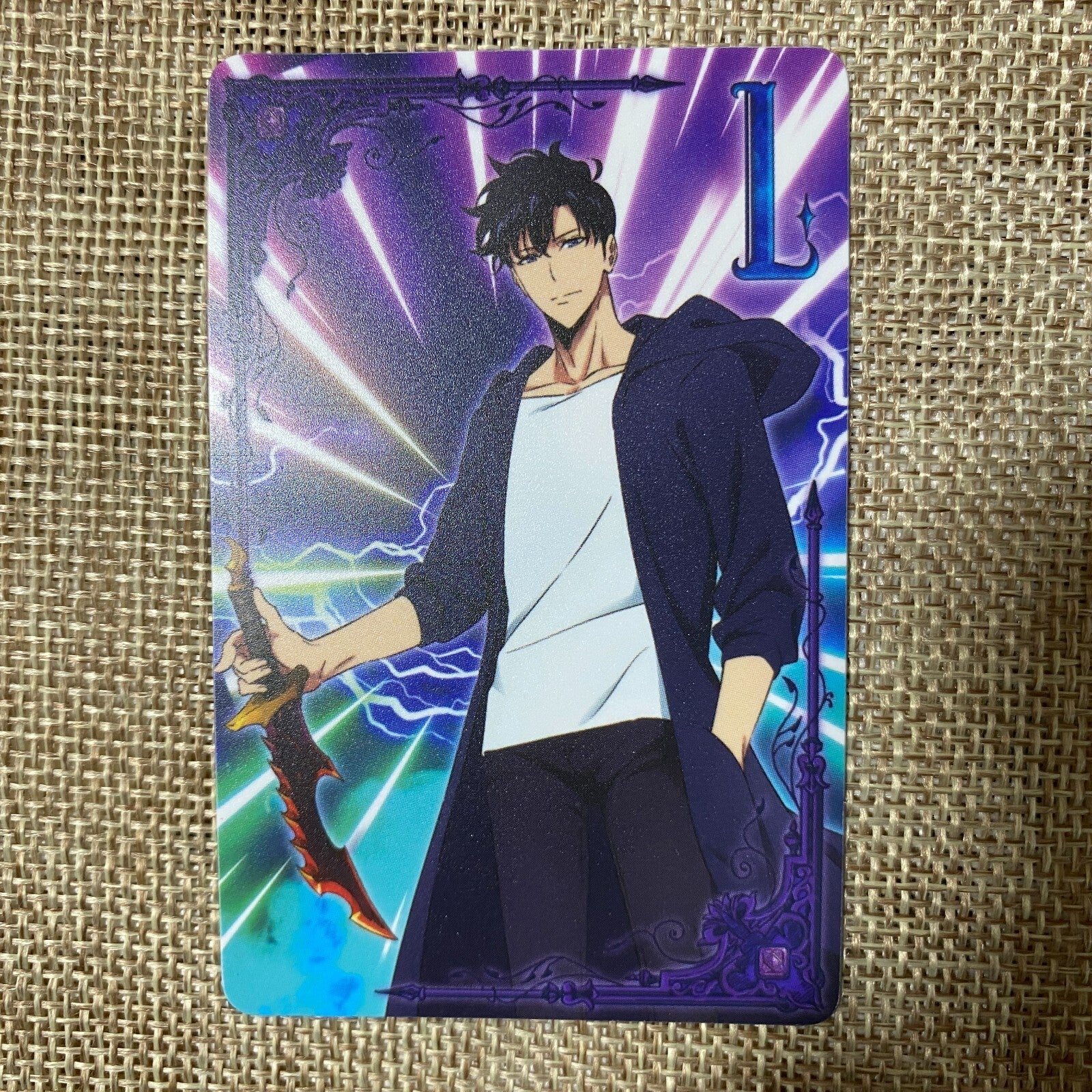 Solo Leveling Sung Jin-woo Card / Chess Game / Rare Official Collector Item /+G
