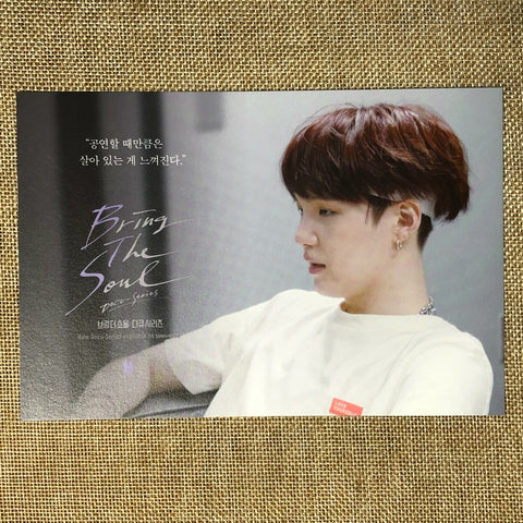 BTS SUGA [ Bring The Soul Docu Series ] Official Postcard Photocard / New / Gift