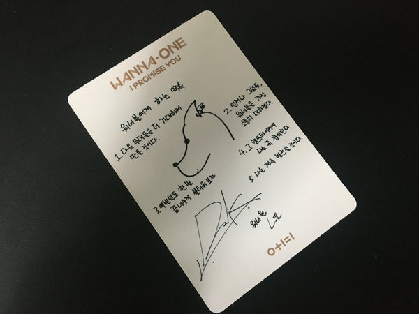 WANNA ONE KANG DANIEL [I Promise You] Official Photocard, 2nd Album / New / Gift