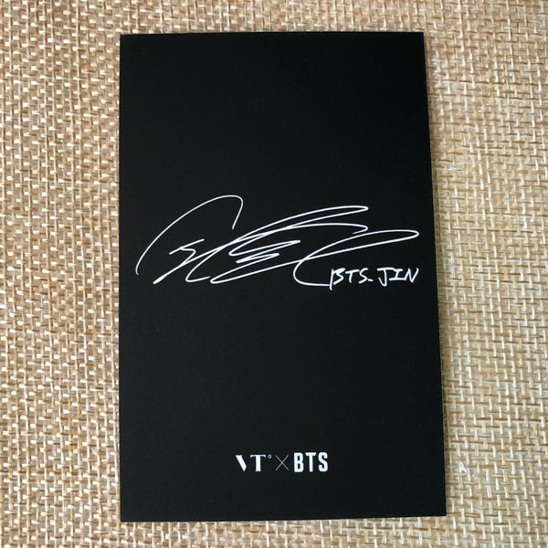 BTS JIN  #2 [ VT Think Your Teeth Official Photocard Black, White ] NEW /+G