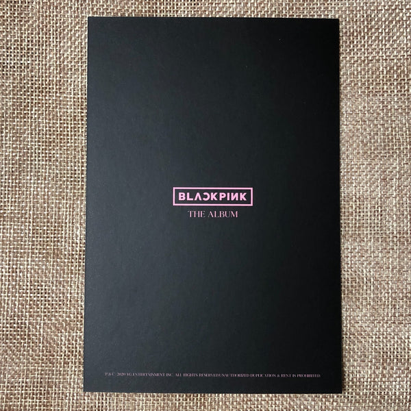 BLACKPINK JISOO #5 [ THE ALBUM ] Official Postcard, 1st Full Album / New / Gift