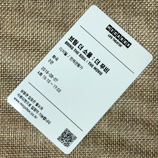 BTS GROUP #21 [Bring The Soul Movie] Official Ticket Photocard Photo / Gift