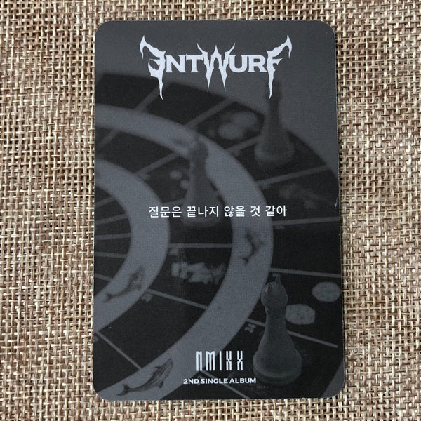 NMIXX JIWOO [ Entwurf ] Official Photocard, Light Ver. / New / Gift