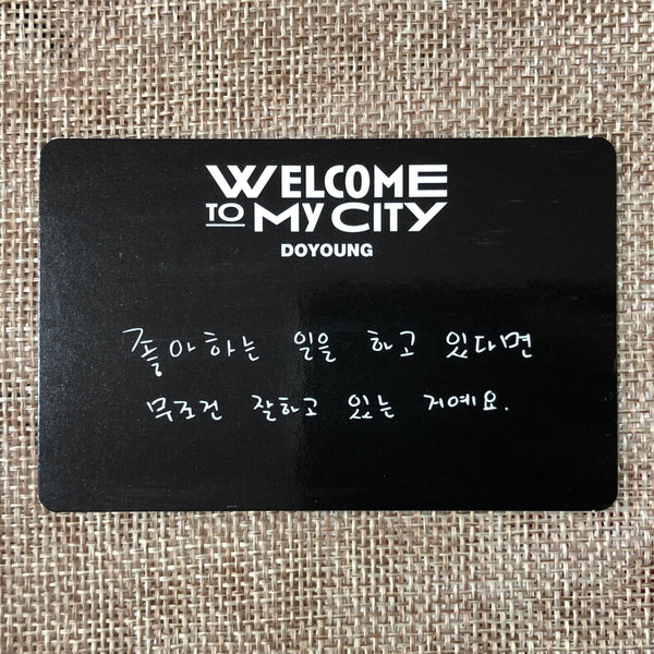 NCT 127 DOYOUNG [WELCOME TO MY CITY in Seoul] Official Photocard Set / Gift