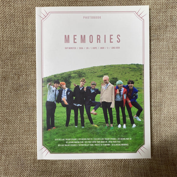 BTS [ Memories of 2015 ] Official DVD All / EN, CH, KR + Photobook / Used /GFT