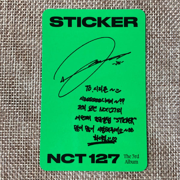 NCT 127 JUNGWOO [ STICKER ] Official AR Photocard, Jewel Case Ver. / New / Gift