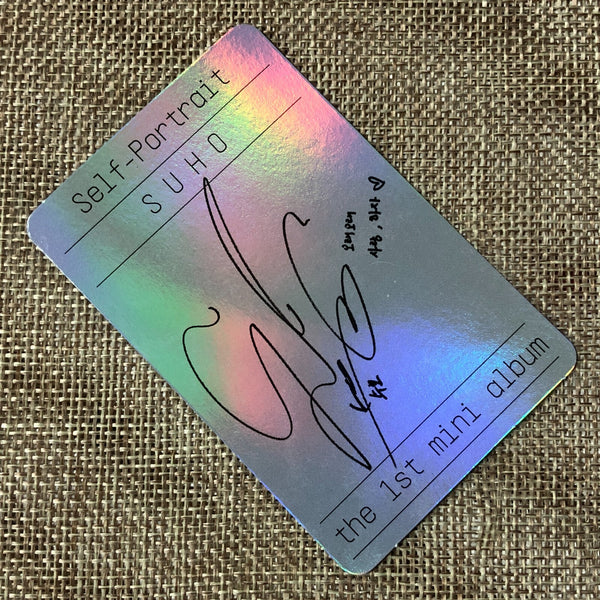 EXO SUHO #7 [ Self Portrait ] Official Photocard, 1st Mini Album / New / Gift