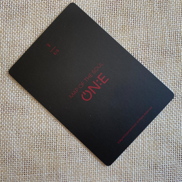 BTS V 8/8 [ Map of the Soul ON:E ] Official Mini Photocard, ONE / New / Gift