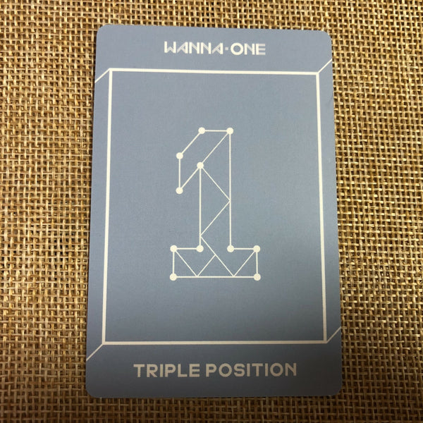 WANNA ONE TRIPLE POSITION [ Undivided ] Official Photocard / New / Gift