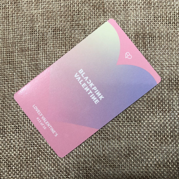 BLACKPINK JISOO #2 [ THE GAME Photocard Collection ] Valentine's Ed / New/GFT