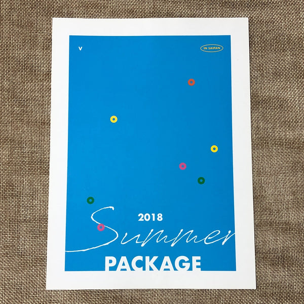 BTS V TAEHYUNG [Summer Package 2018 in Saipan] Official Mini Poster / New / Gift