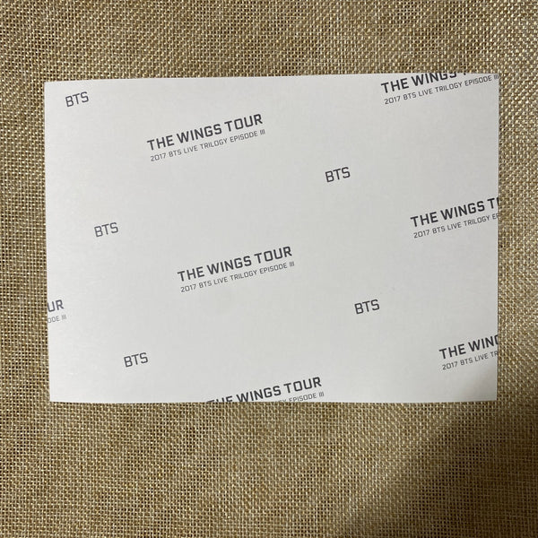 BTS GROUP #9 [The Wings Tour Trilogy] Official Photo, 18x13 cm / New, Rare /+G