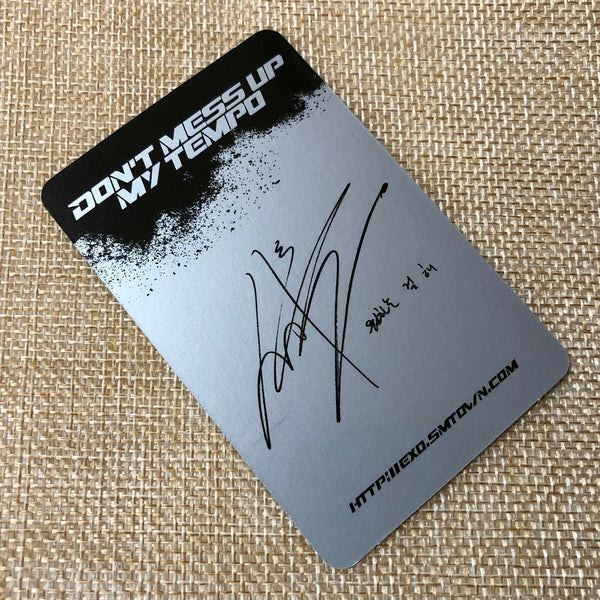 EXO SEHUN [Don't mess up My Tempo] Official Photocard, Moderato 5th Album / Gift