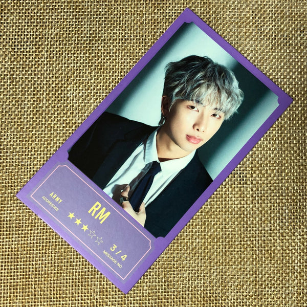 BTS RM 3/4 [ BANG BANG CON The Live ] Official Message Photocard / New / Gift