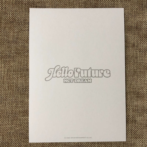 NCT DREAM RENJUN [ HELLO FUTURE SMTown & Store Official Postcard ] New /+GFT
