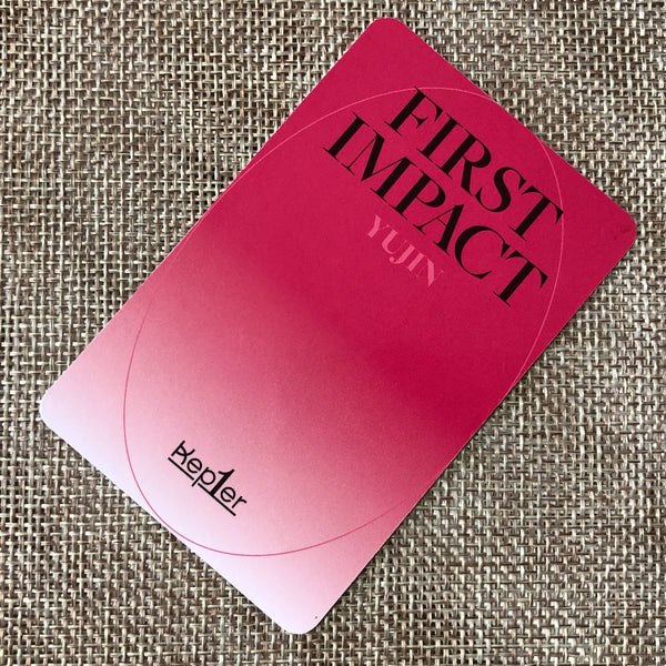 KEP1ER YUJIN [ FIRST IMPACT ] Official Photocard, Connect O Ver. / New / Gift