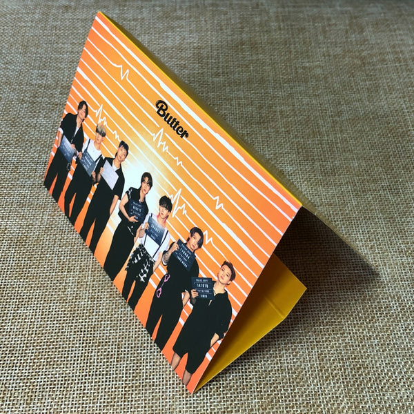 BTS GROUP [ Butter Cream Ver ] Official Stand + Sticker Set / New / Gift