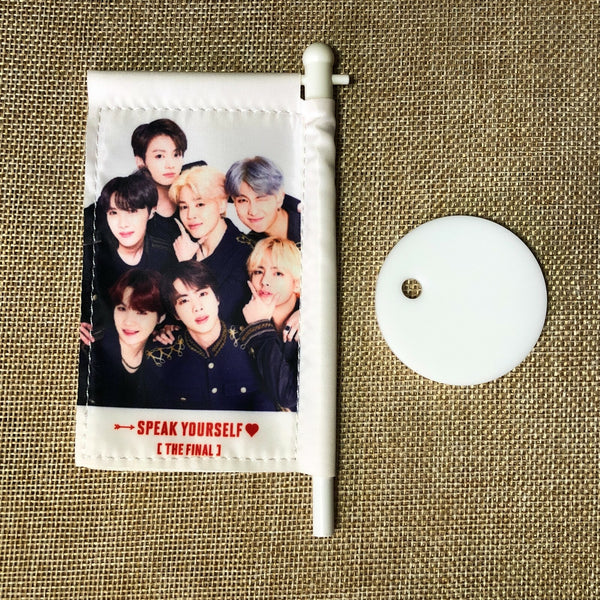 BTS GROUP [Speak Yourself World Tour Concert] Official Mini Flag / OPENED / Gift
