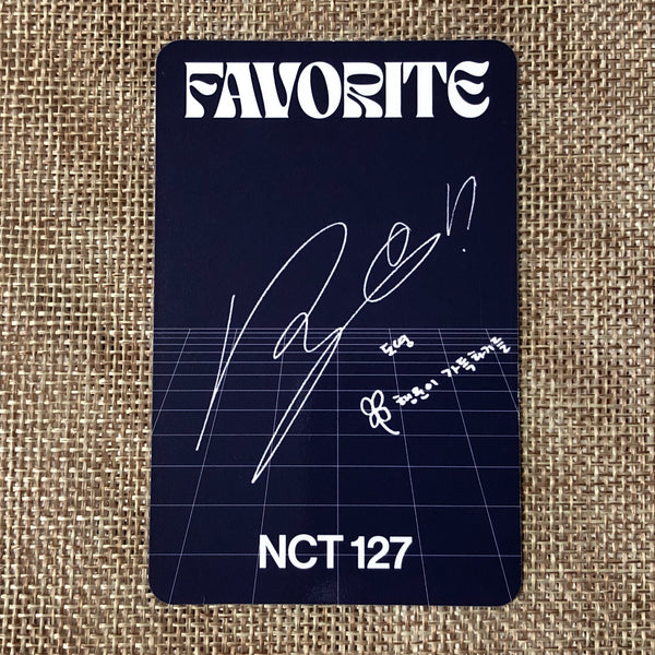NCT 127 DOYOUNG [FAVORITE Repackage KIHNO] Official Photocard, Poetic Ver. /+G