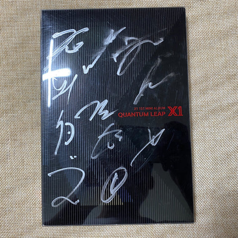 X1 #2 [QUANTUM LEAP] All Member Signed Autographed Promo Album with Goods / Mint