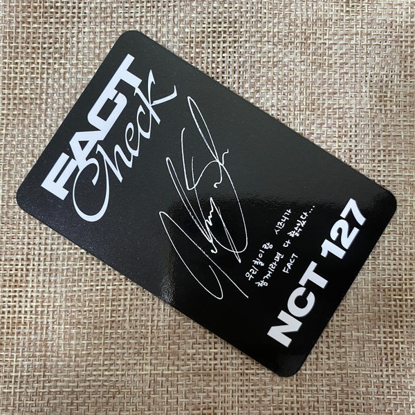NCT Johnny [Fact Check] Official Photocard, Chandelier Version / New, Rare /+G