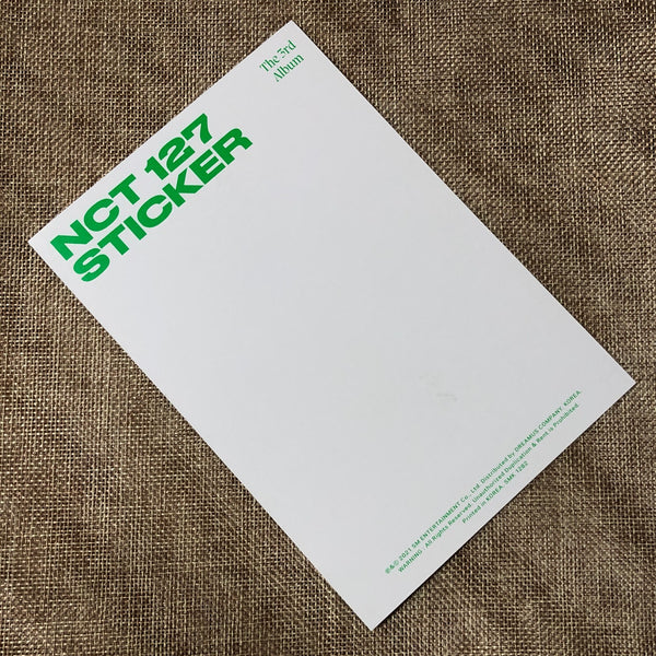 NCT 127 TAEYONG [ STICKER ] Official Postcard, SEOUL CITY Ver / New / Gift