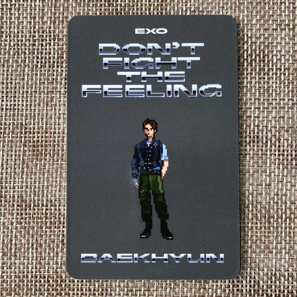 EXO BAEKHYUN [Don't Fight the Feeling] Official ID Photocard, Expansion / Gift
