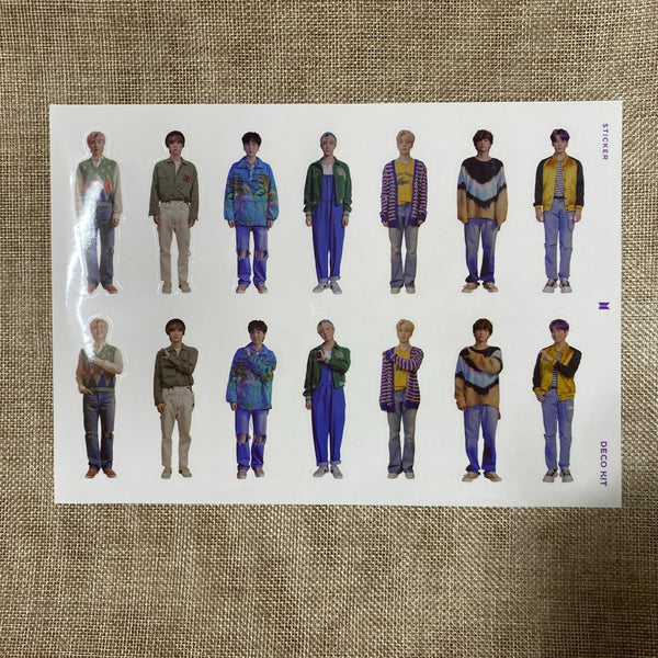 BTS GROUP #2 [ 2022 Deco KIT ] Official Sticker Pack (4 pcs) /New, Rare / Gift