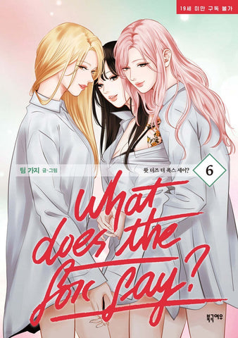 What does the fox say? Vol 6 / Korean Webtoon Comics Book Manhwa GL / New / Gift