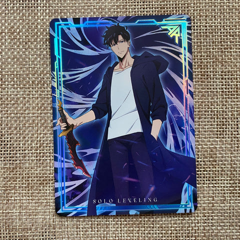 Solo Leveling SL01-01 Sung Jin-woo / AR Card (1pc) / Authentic Ultra Rare / Gift