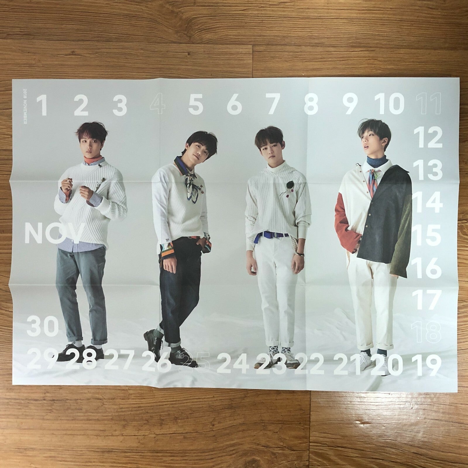 NCT HAECHAN JAEMIN [2018 Season's Greetings] Official Folded Poster / New / Gift