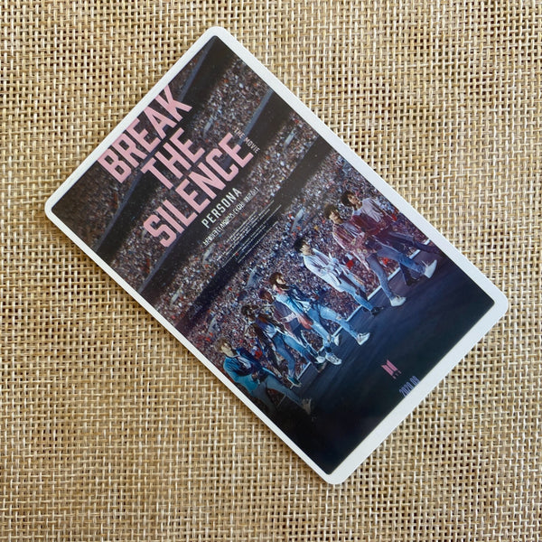BTS GROUP [Break The Silence Movie] Official Photo Ticket Photocard, CGV / Gift