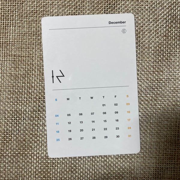 EXO GROUP #2 [2016 Season's Greetings] Official Limited Photocard / New, Rare