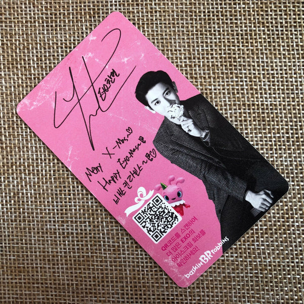 EXO CHANYEOL [ Baskin Robbins ] Official Photocard, EXO-K / New / Gift