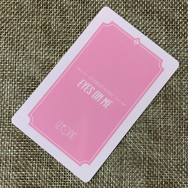 IZ*ONE HITOMI #2 [1st Concert EYES ON ME in Seoul] Official Photocard / Gift