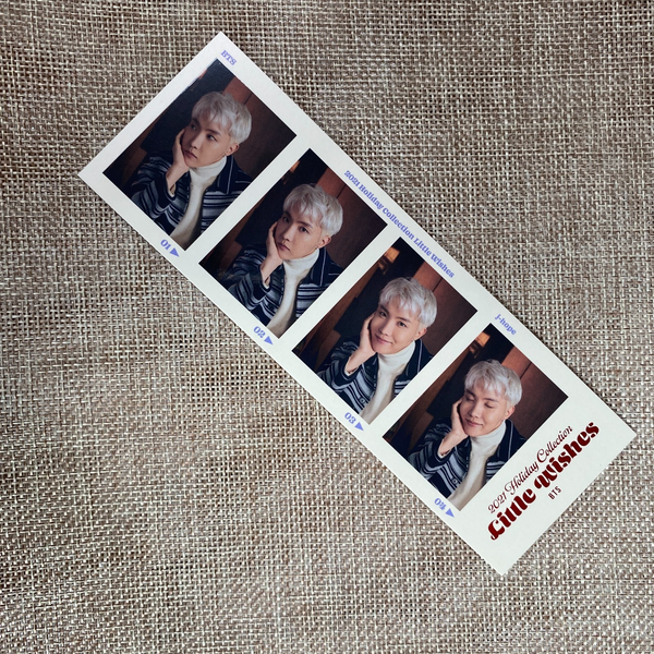 BTS J-HOPE [ 2021 Holiday Little Wishes ] Official 4 cut photocard /New, Rare/G
