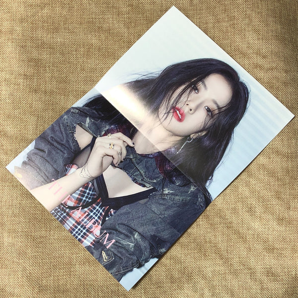 BLACKPINK JISOO [THE ALBUM] Official Folded Poster, 1st Full Album / New / Gift
