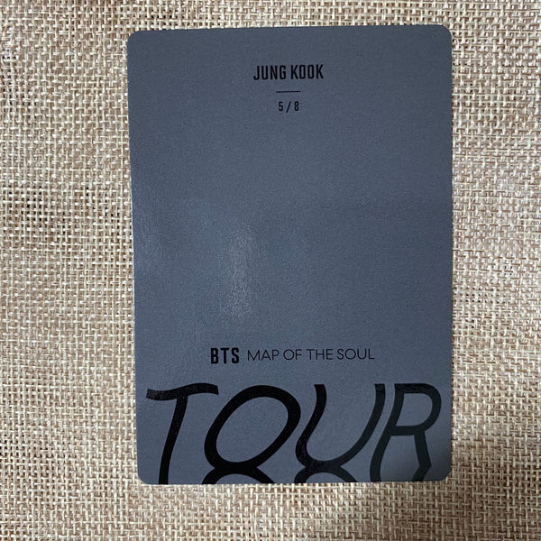 BTS JUNGKOOK 5/8 [ Map Of The Soul Tour Official Mini Photocard ] New / Gift
