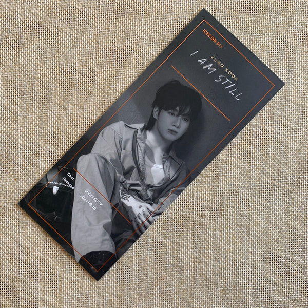 BTS JUNGKOOK [That's The Ticket] Official Photo Ticket Set, Movie I AM STILL / N