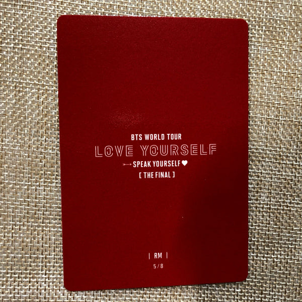 BTS RM 5/8 [ Speak Yourself The Final ] Official Mini Photocard / New / Gift